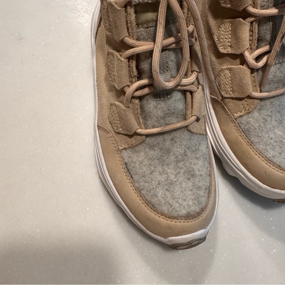 NEW SOREL Women’s Kinetic Breakthru Caribou Waterproof Boot US 6 EU 37 Beige - Picture 7 of 13